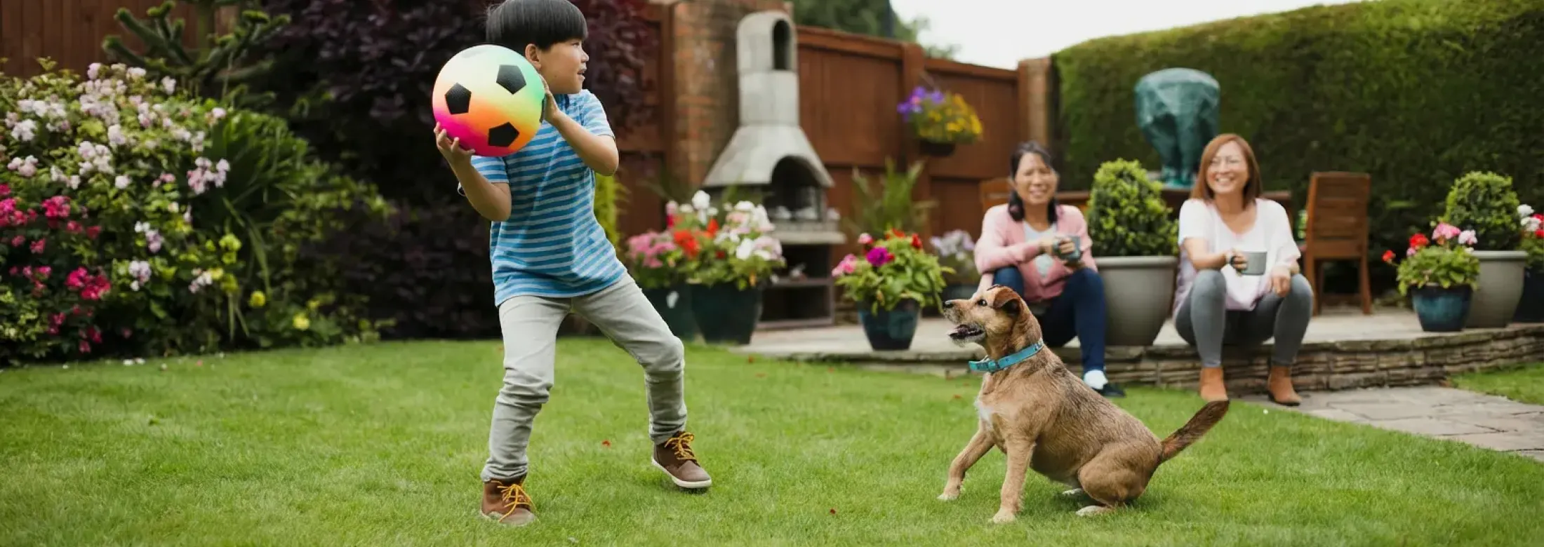 kid_throwing_ball_in_back_yard_with_dog
